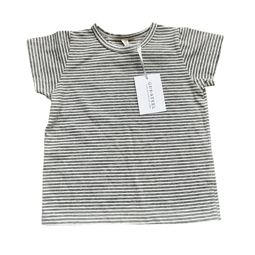 NWT Gus + Steel Narrow Stripe Short Sleeve Tee 2T